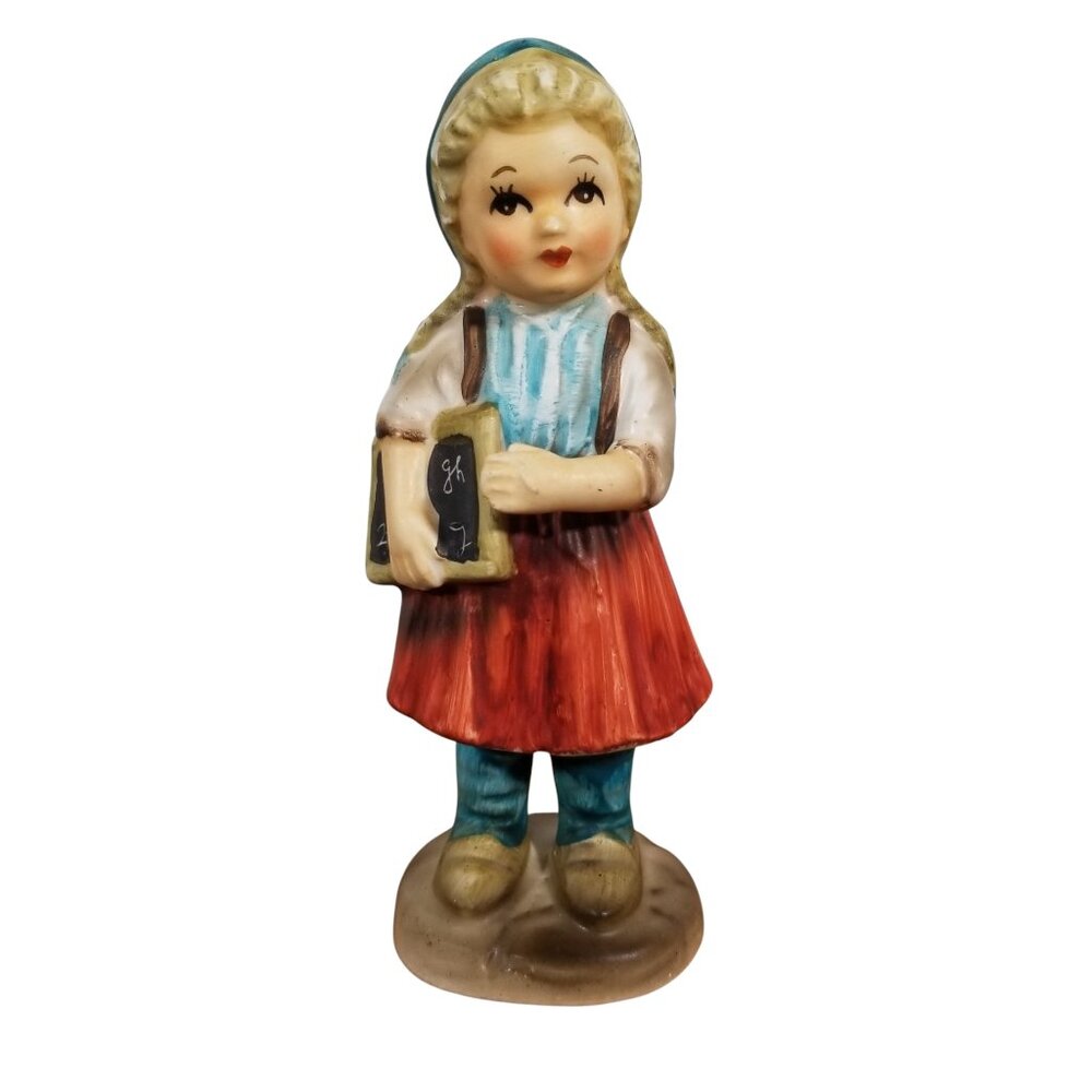 VTG Lefton's School Girl Figurine 1950s Japan Cute Teacher or Girl Student Gift